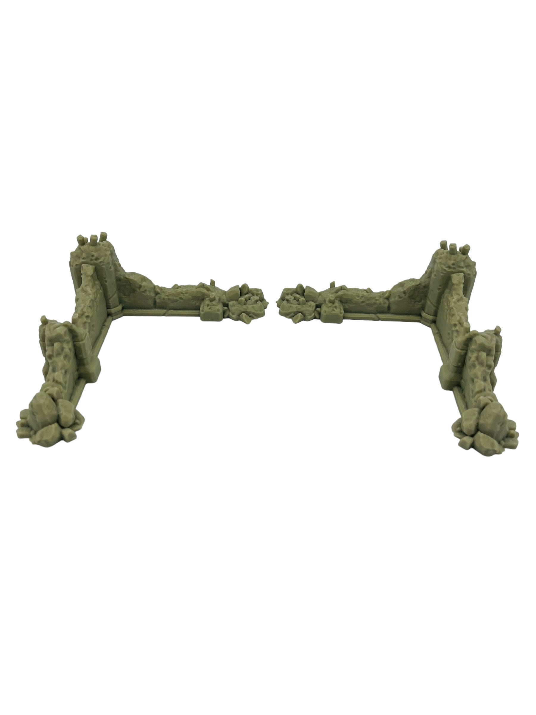 Ruined Ground Scatter Corner Pieces - Ruins of the Empire / Forbidden Prints / RPG and Wargame 3d Printed Terrain / Licensed Printer