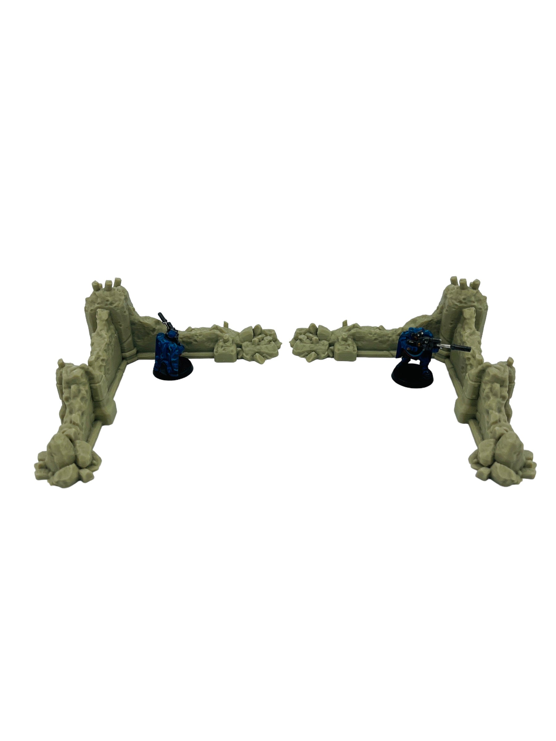 Ruined Ground Scatter Corner Pieces - Ruins of the Empire / Forbidden Prints / RPG and Wargame 3d Printed Terrain / Licensed Printer