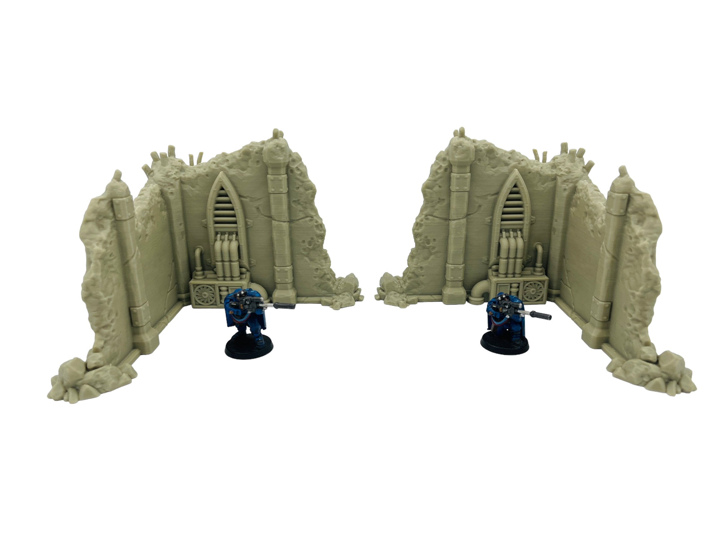 Ruined Ground Scatter Corner Pieces - Ruins of the Empire / Forbidden Prints / RPG and Wargame 3d Printed Terrain / Licensed Printer