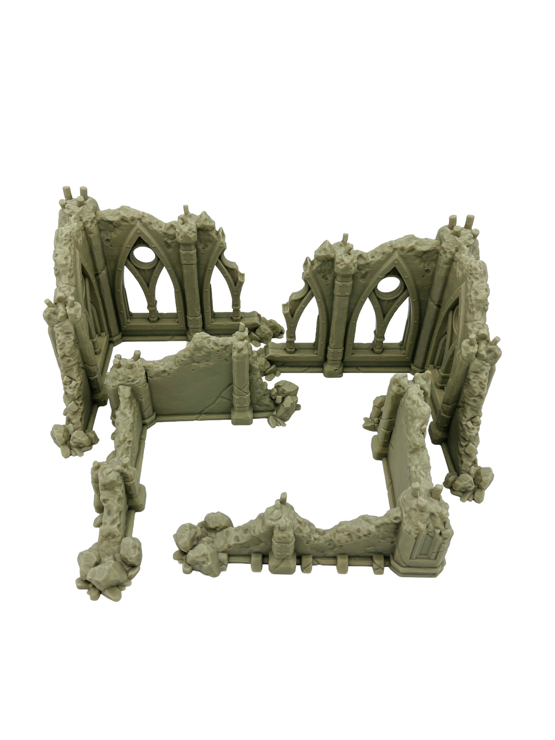 Ruined Ground Scatter Corner Pieces - Ruins of the Empire / Forbidden Prints / RPG and Wargame 3d Printed Terrain / Licensed Printer
