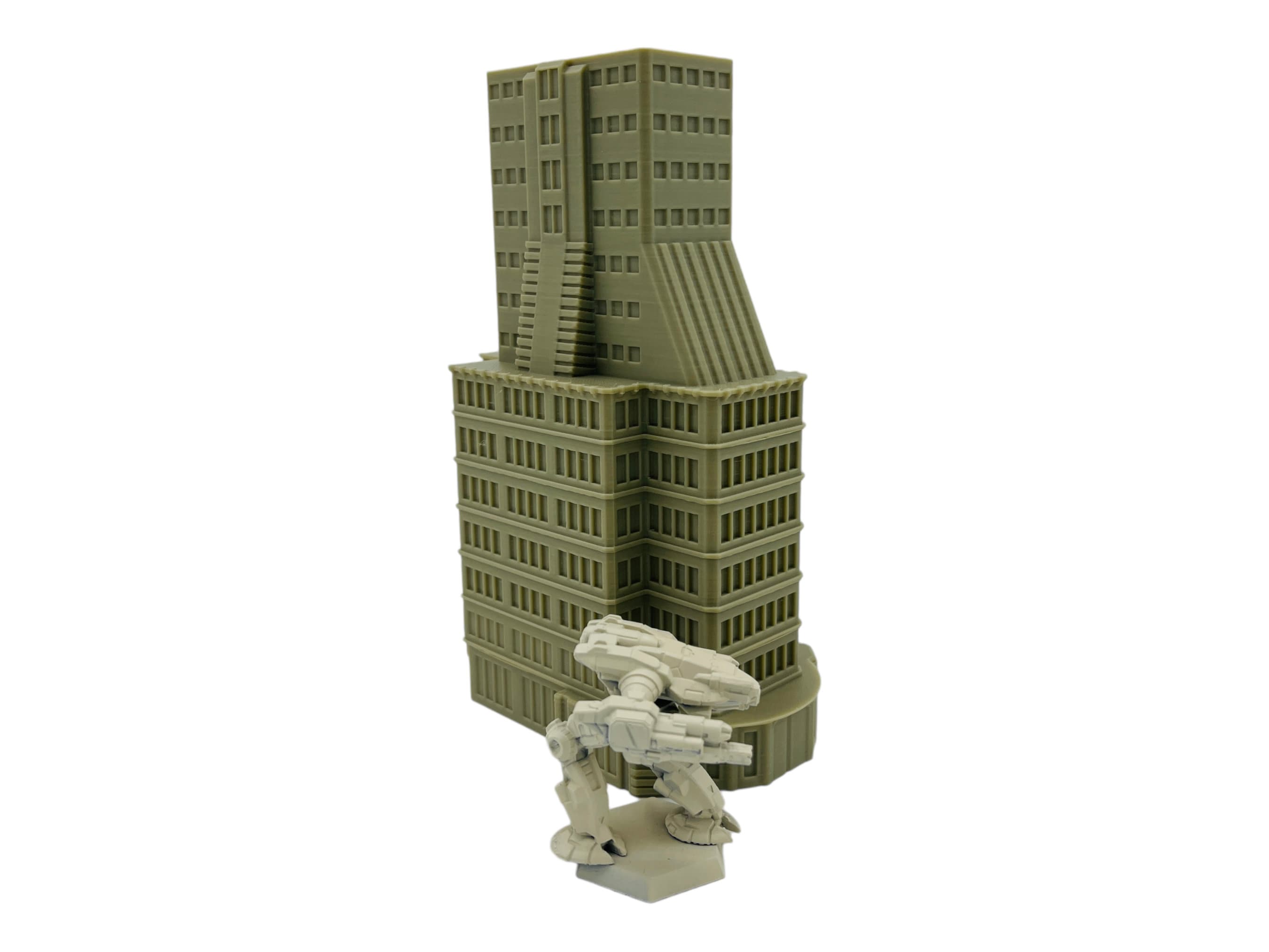 Mecha City Downtown Bundle 1 - Epic Scale Terrain (6mm - 8mm compatible)