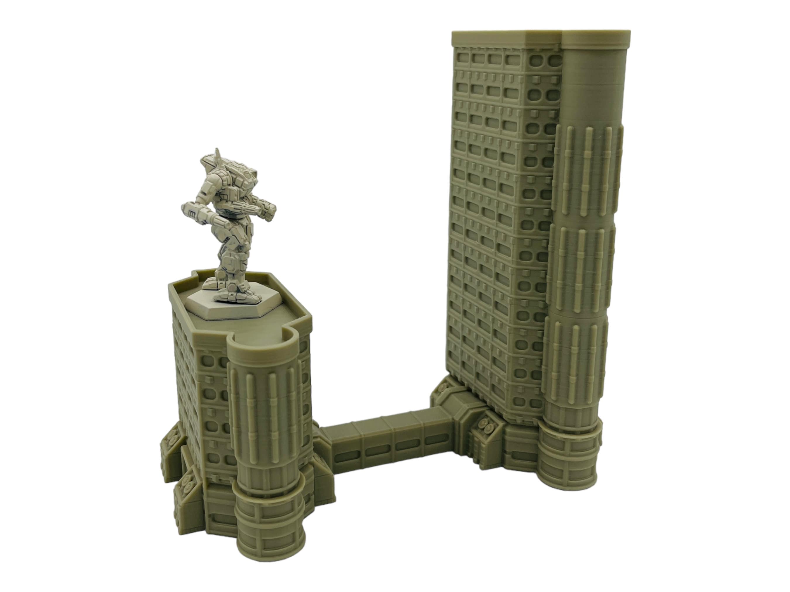 Mecha City Downtown Bundle 1 - Epic Scale Terrain (6mm - 8mm compatible)