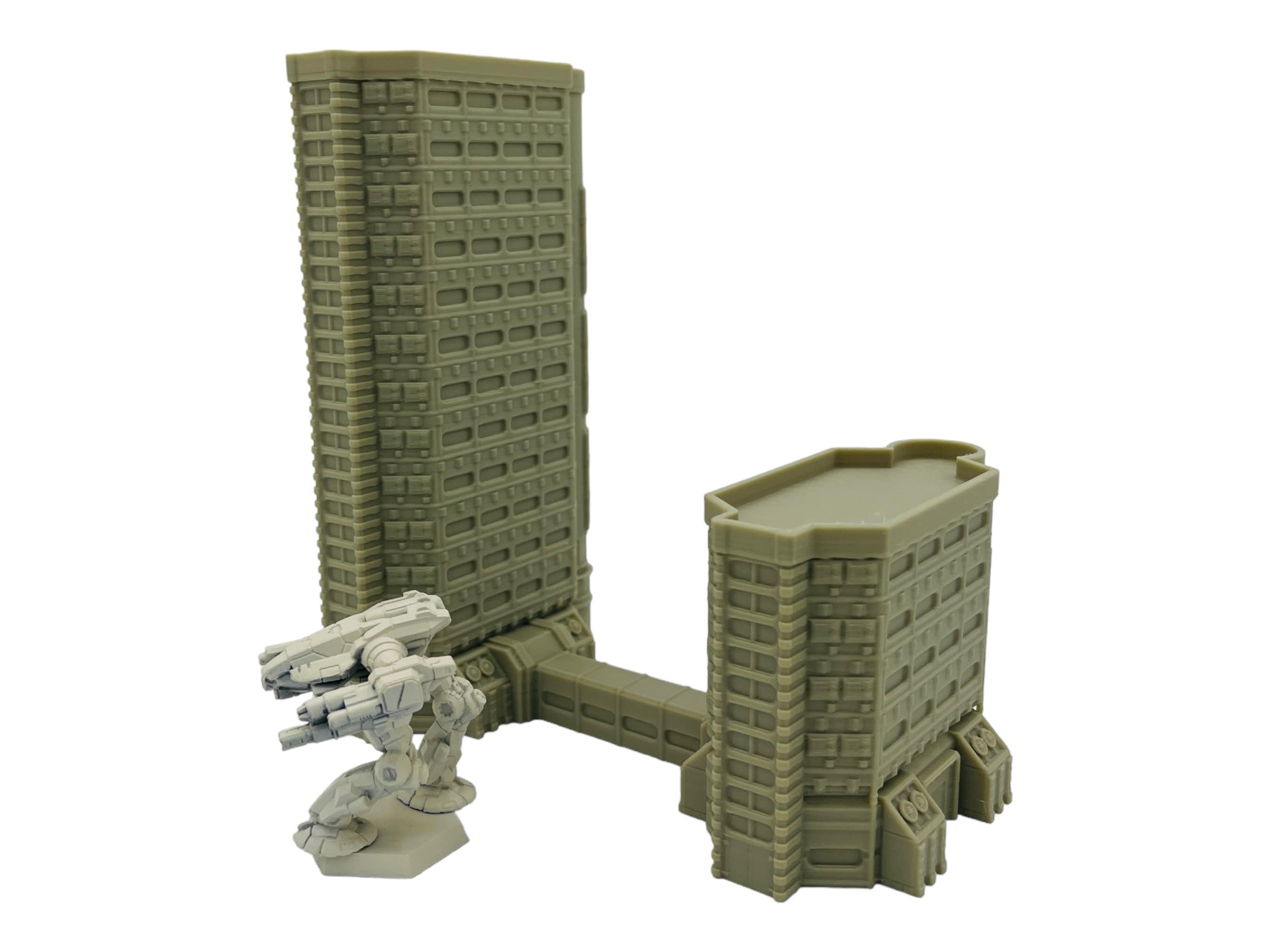 Mecha City Downtown Bundle 1 - Epic Scale Terrain (6mm - 8mm compatible)