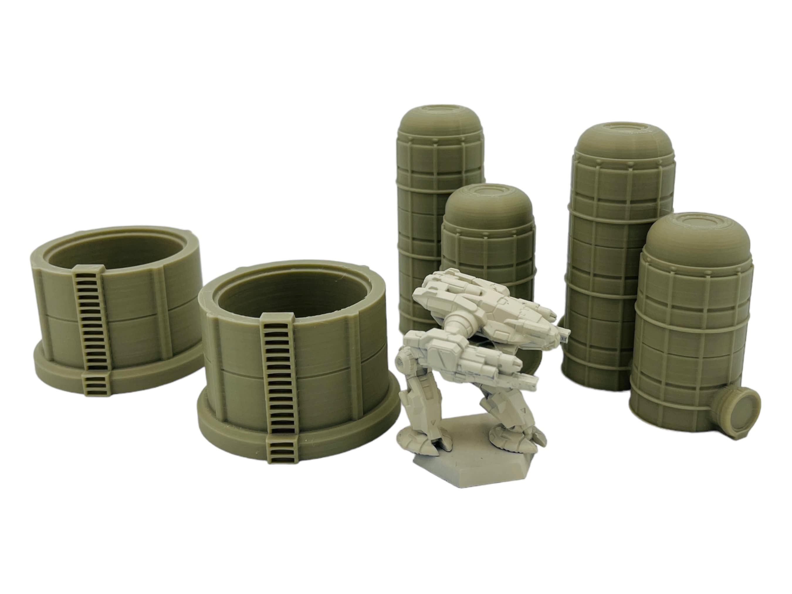 Mecha City Factory Bundle 1 - Epic Scale Terrain (6mm - 8mm compatible)