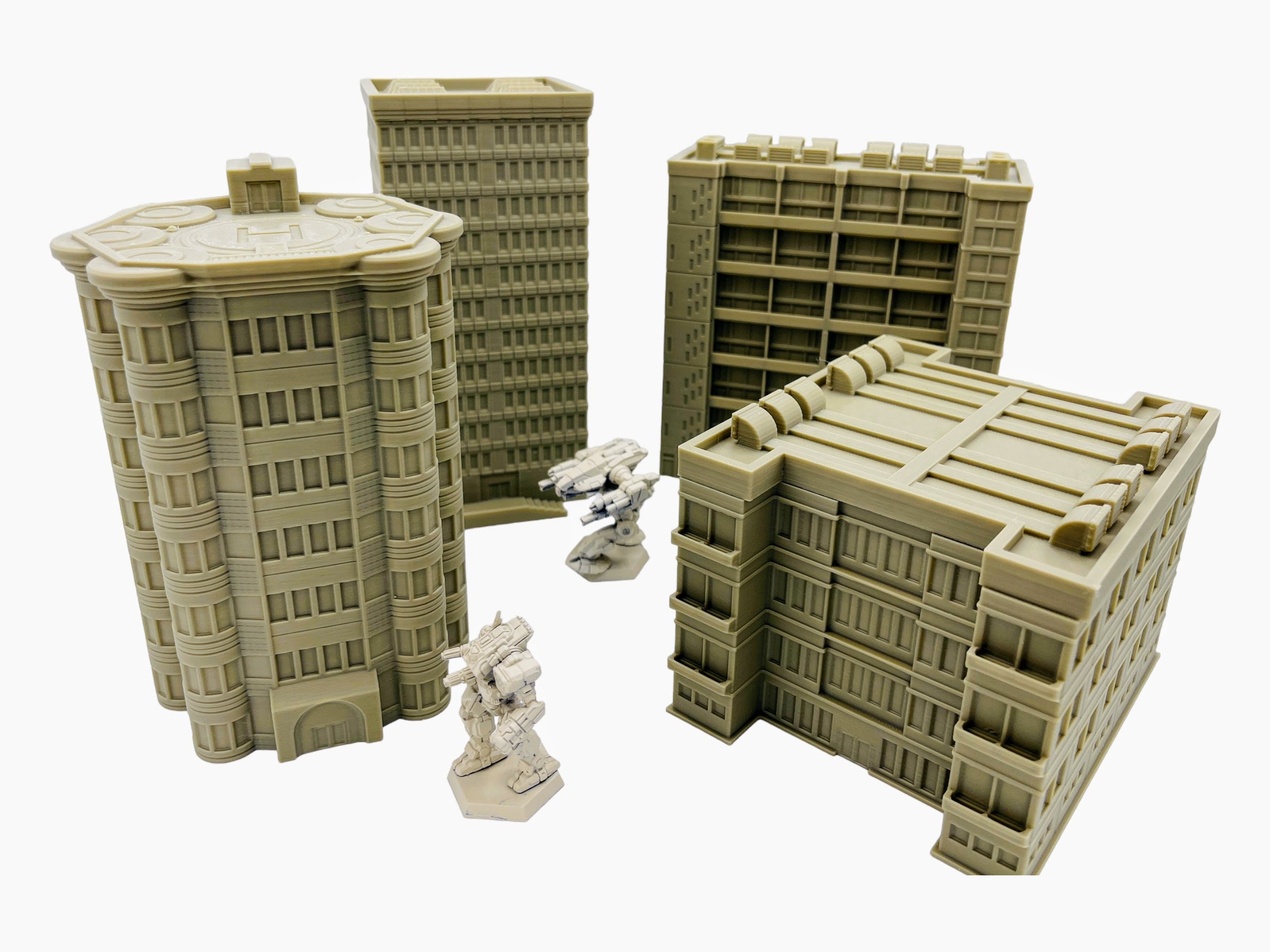 Mecha City Downtown Bundle 3 - Epic Scale Terrain (6mm - 8mm compatible)