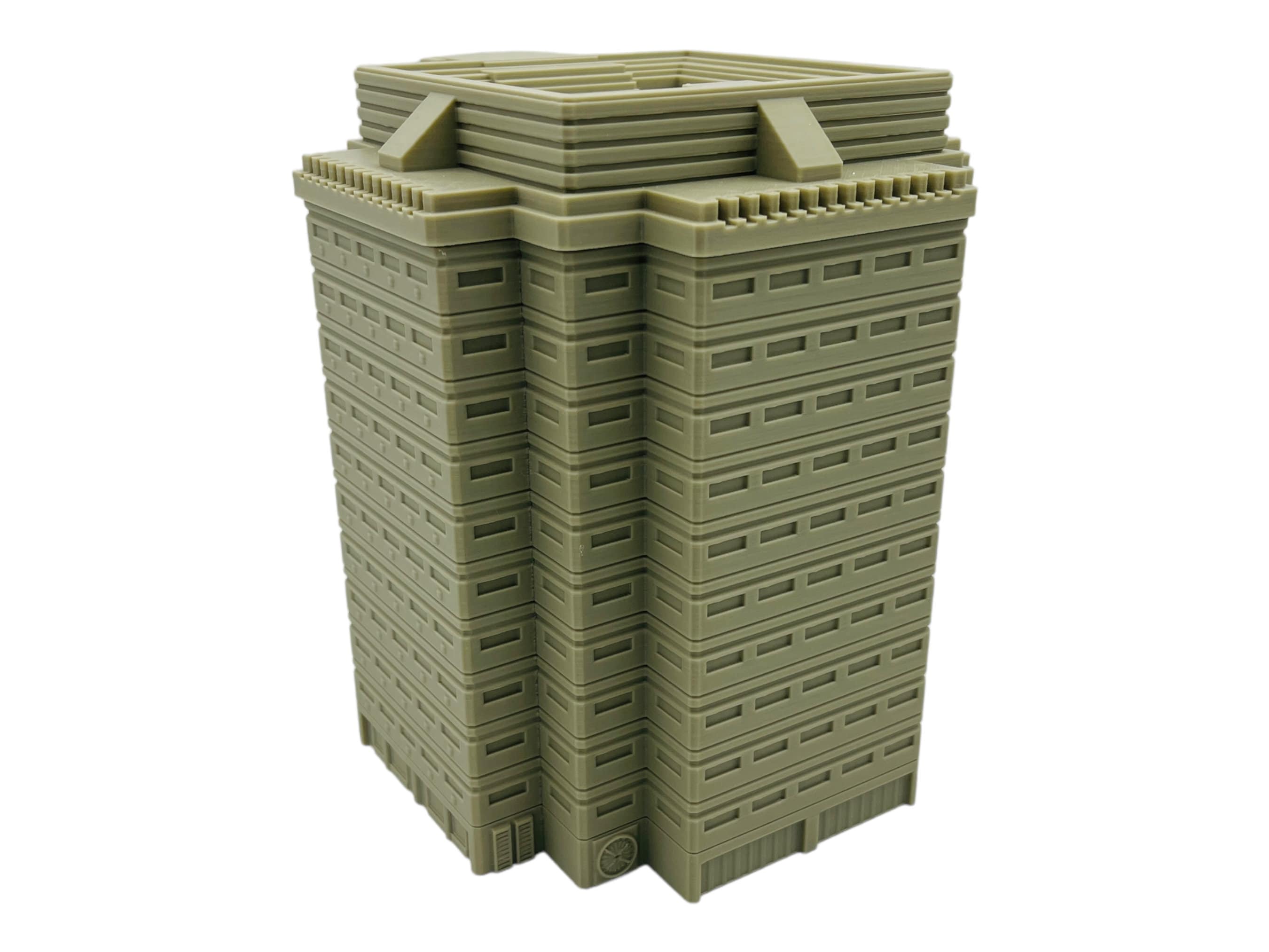 Mecha City Large Corporate Building - Epic Scale Terrain (6mm - 8mm compatible)