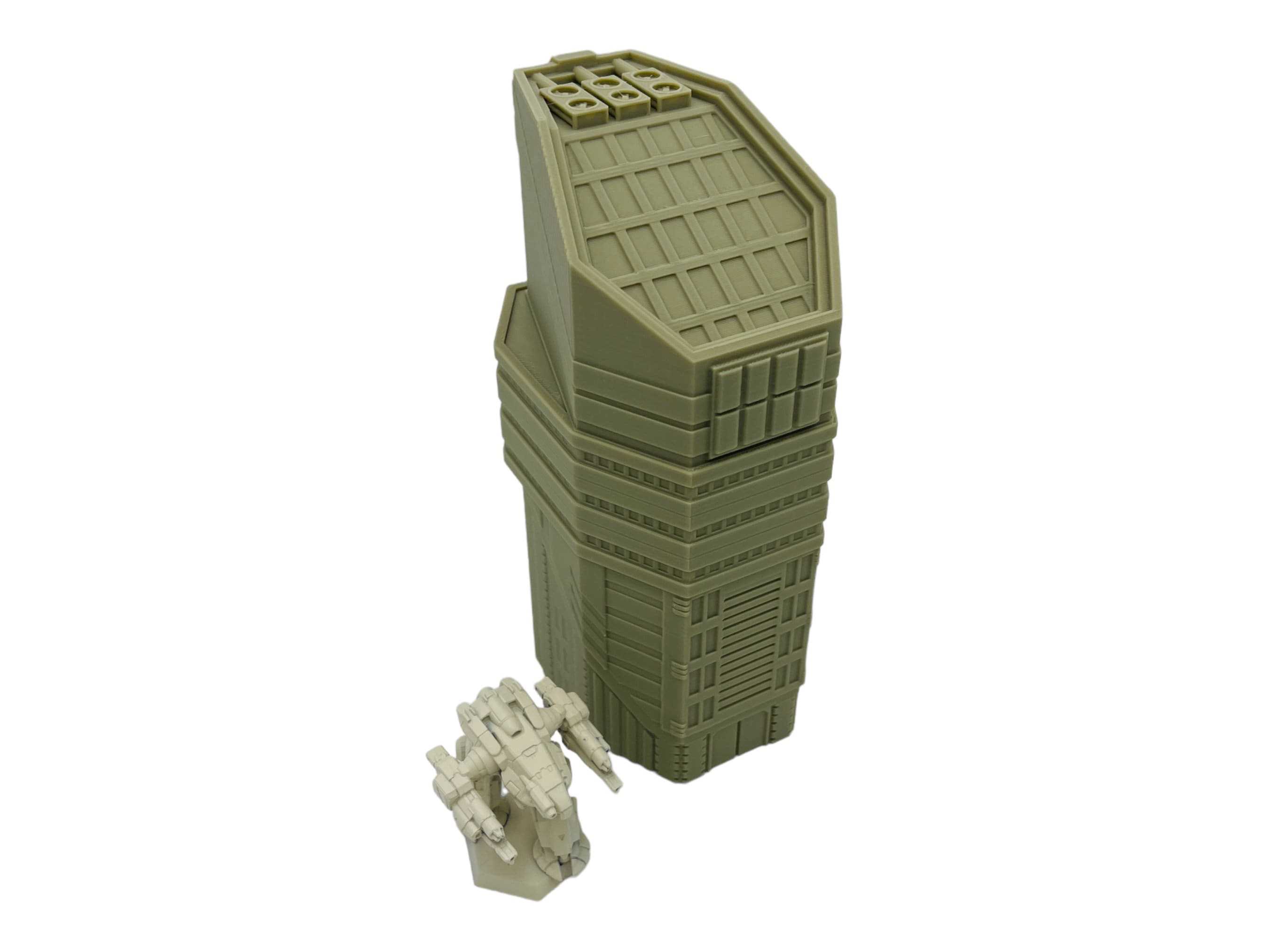 Mecha City Downtown Bundle 2 - Epic Scale Terrain (6mm - 8mm compatible)