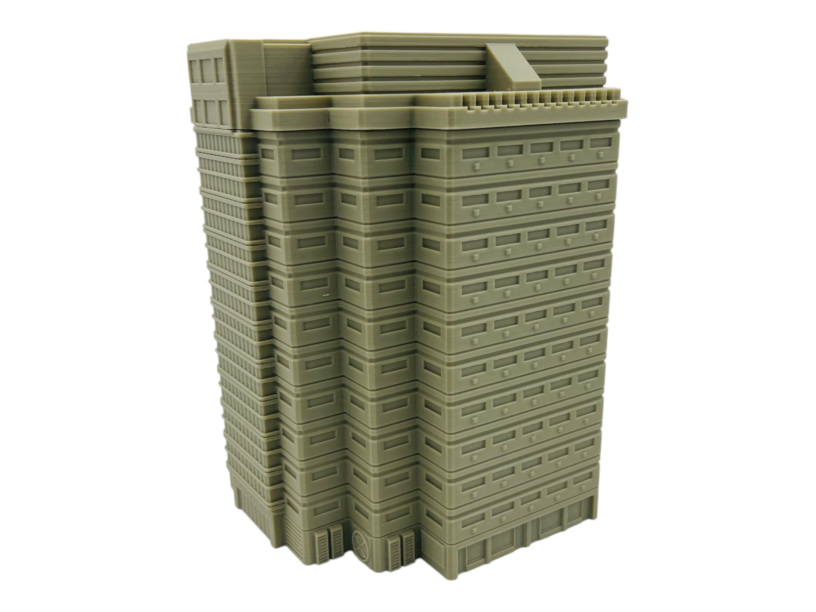 Mecha City Large Corporate Building - Epic Scale Terrain (6mm - 8mm compatible)