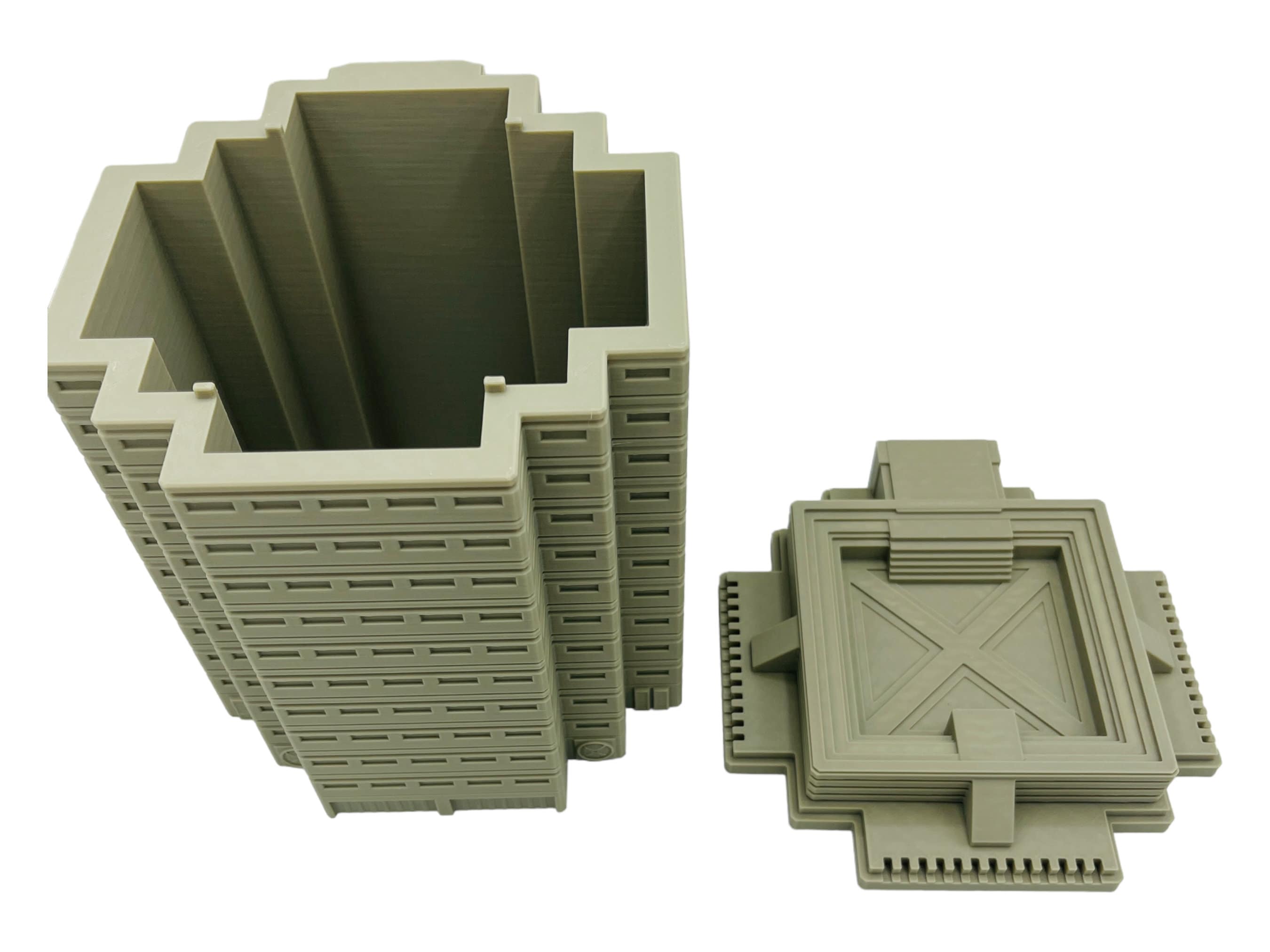 Mecha City Large Corporate Building - Epic Scale Terrain (6mm - 8mm compatible)