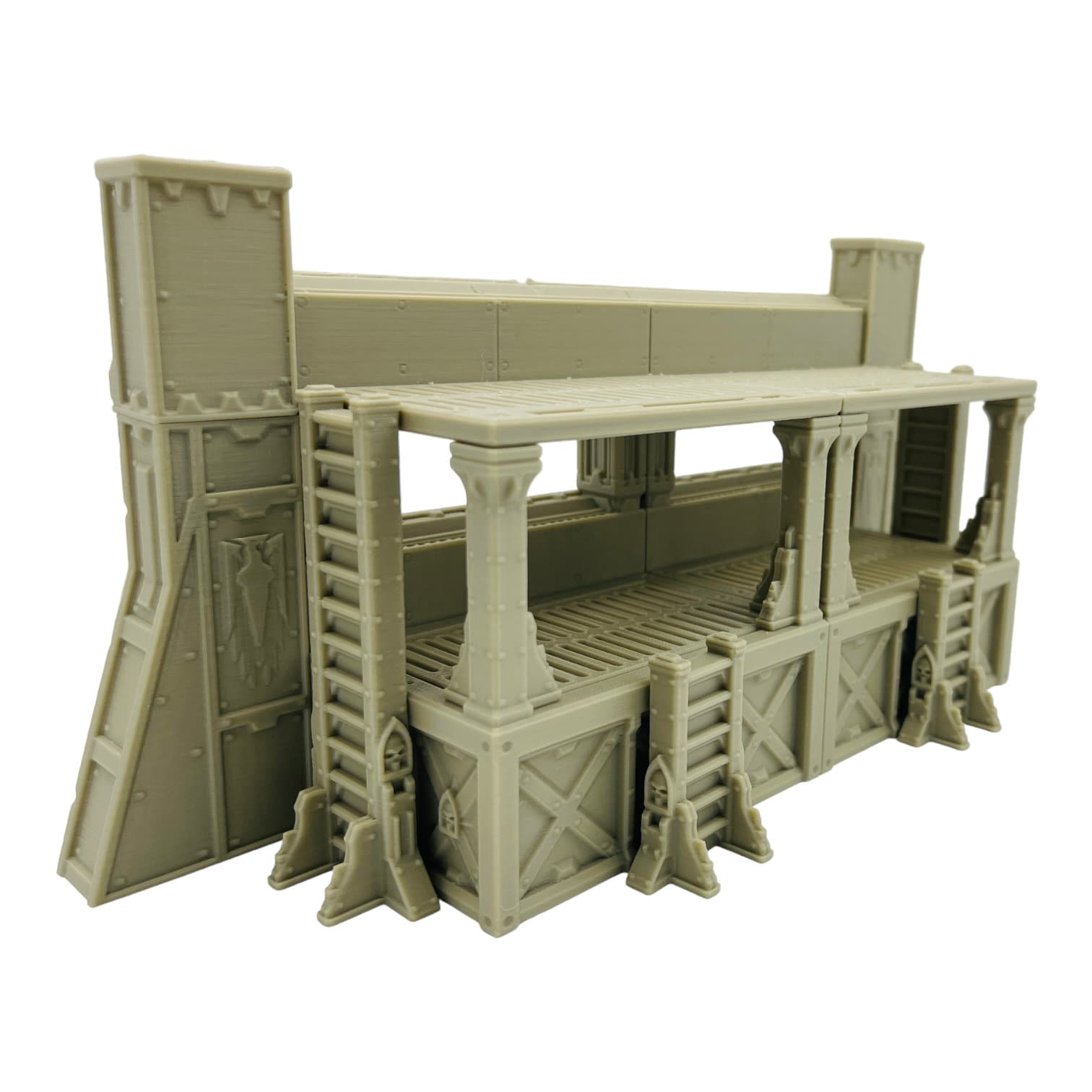 Ruins of the Empire Fortification 2 / Forbidden Prints / RPG and Wargame 3d Printed Tabletop Terrain / Licensed Printer