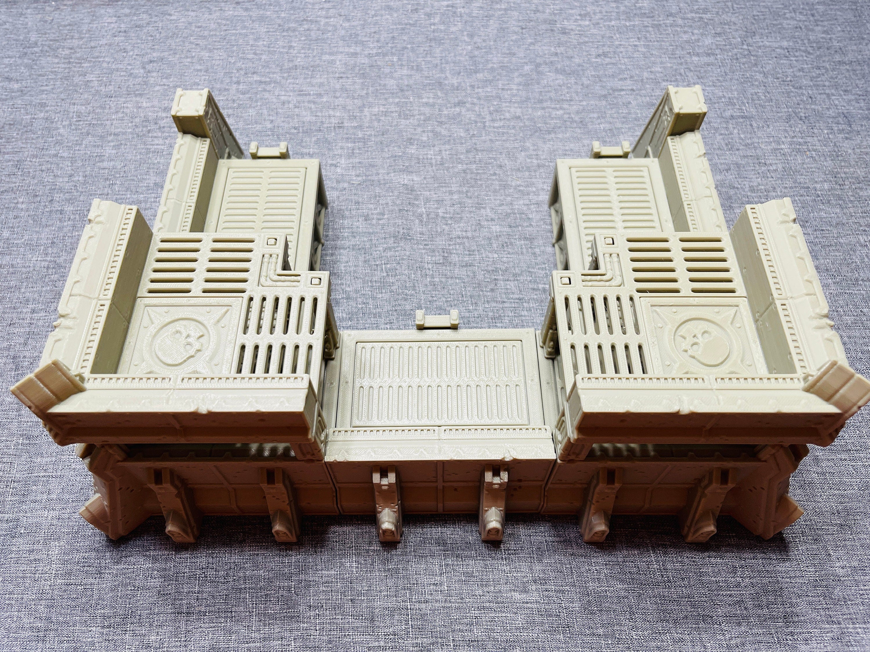 Ruins of the Empire Fortification HQ / Forbidden Prints / RPG and Wargame 3d Printed Tabletop Terrain / Licensed Printer