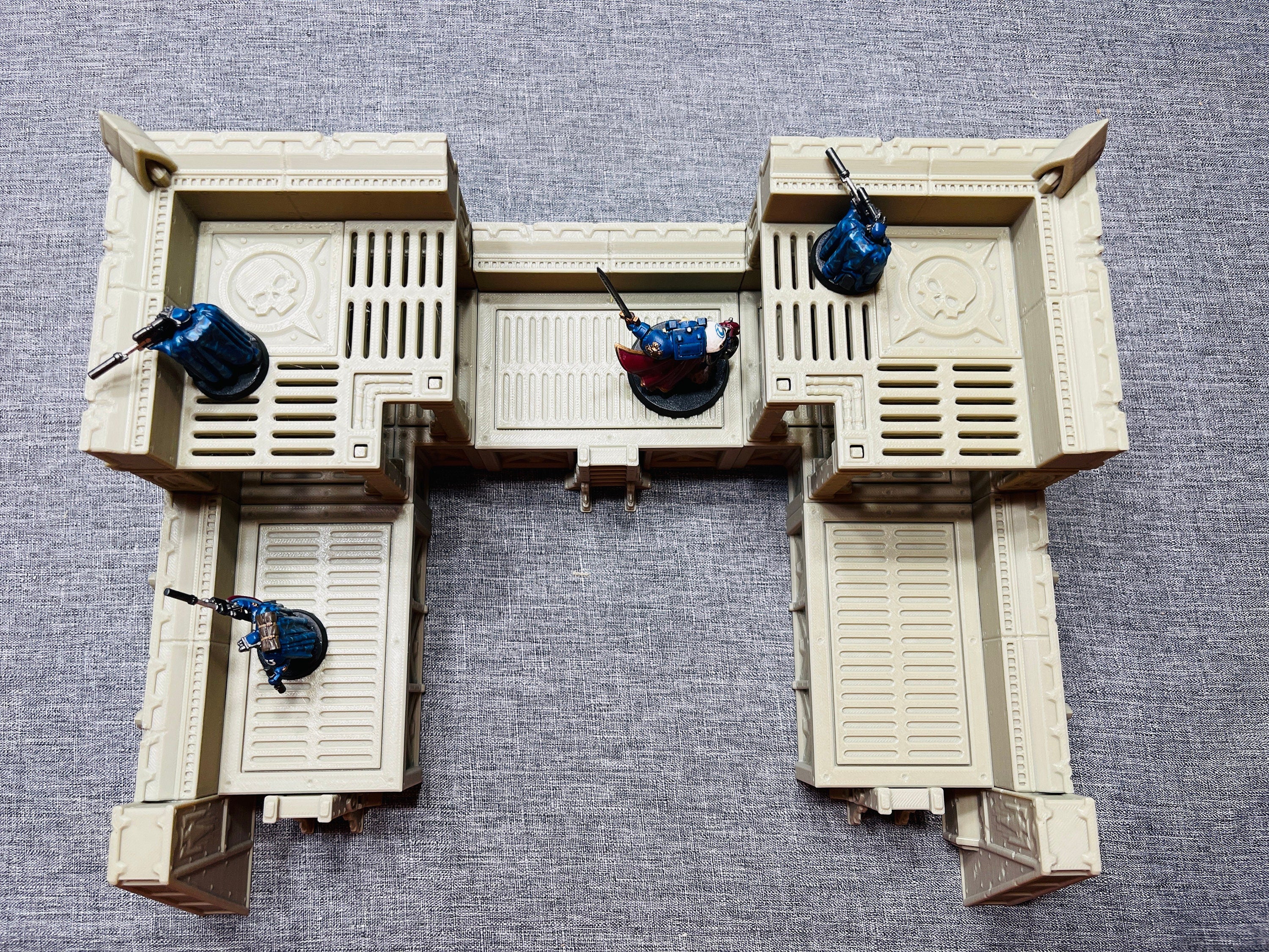 Ruins of the Empire Fortification HQ / Forbidden Prints / RPG and Wargame 3d Printed Tabletop Terrain / Licensed Printer