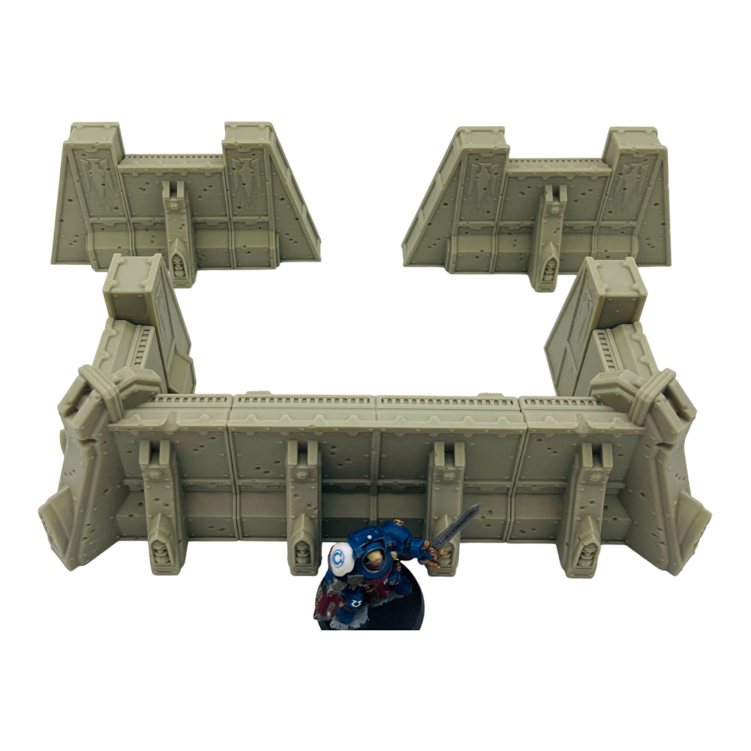 Ruins of the Empire Fortification Walls / Forbidden Prints / RPG and Wargame 3d Printed Tabletop Terrain / Licensed Printer