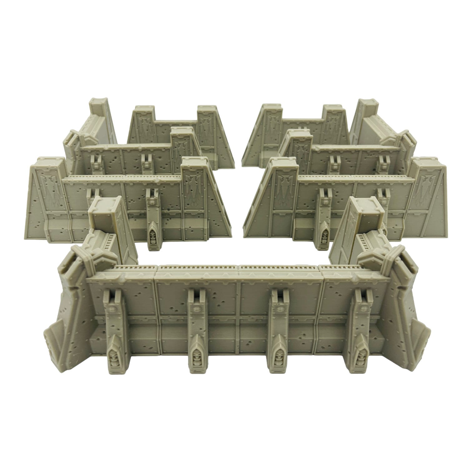 Ruins of the Empire Fortification Walls / Forbidden Prints / RPG and Wargame 3d Printed Tabletop Terrain / Licensed Printer