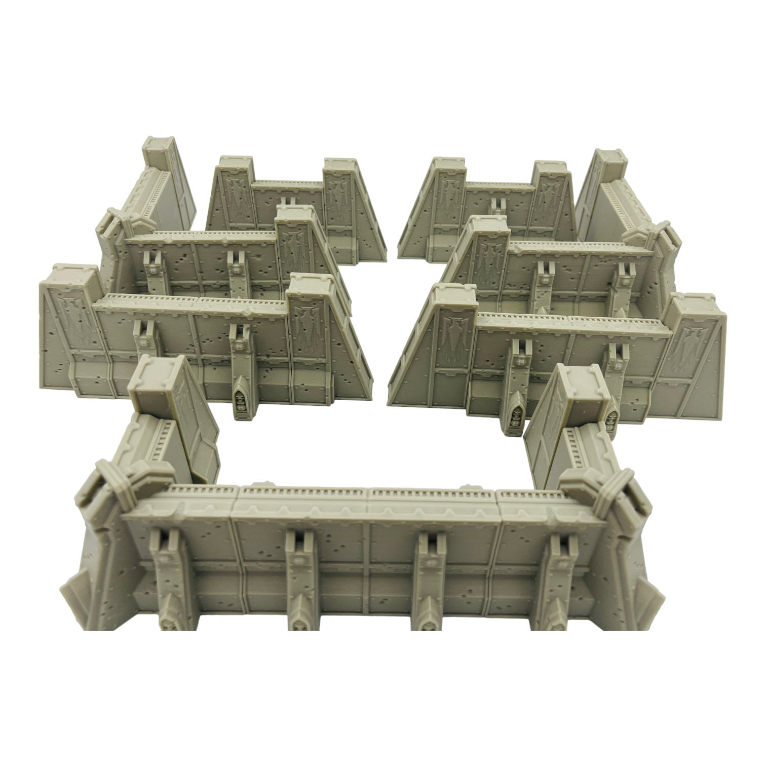 Ruins of the Empire Fortification Walls / Forbidden Prints / RPG and Wargame 3d Printed Tabletop Terrain / Licensed Printer