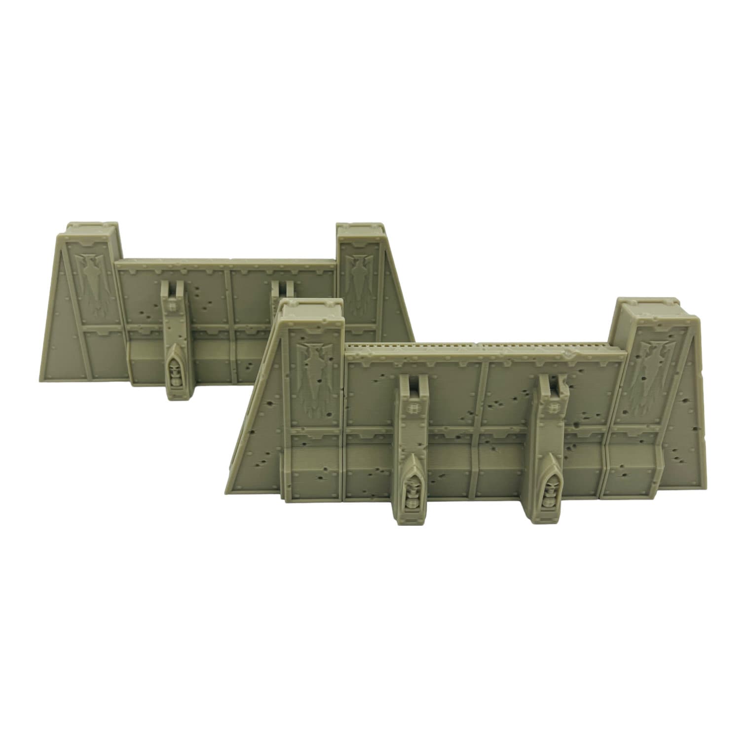Ruins of the Empire Fortification Walls / Forbidden Prints / RPG and Wargame 3d Printed Tabletop Terrain / Licensed Printer