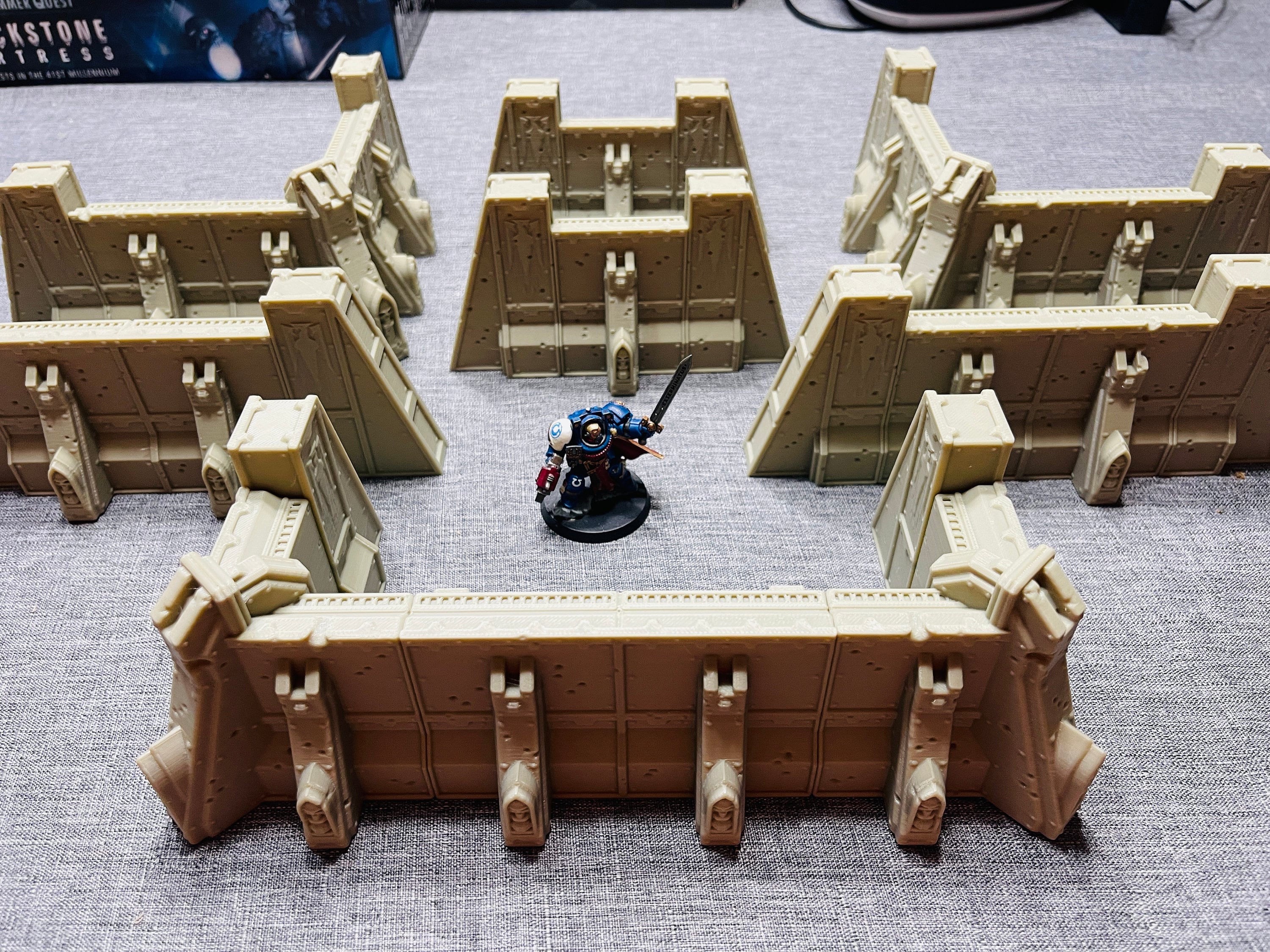 Ruins of the Empire Fortification Walls / Forbidden Prints / RPG and Wargame 3d Printed Tabletop Terrain / Licensed Printer