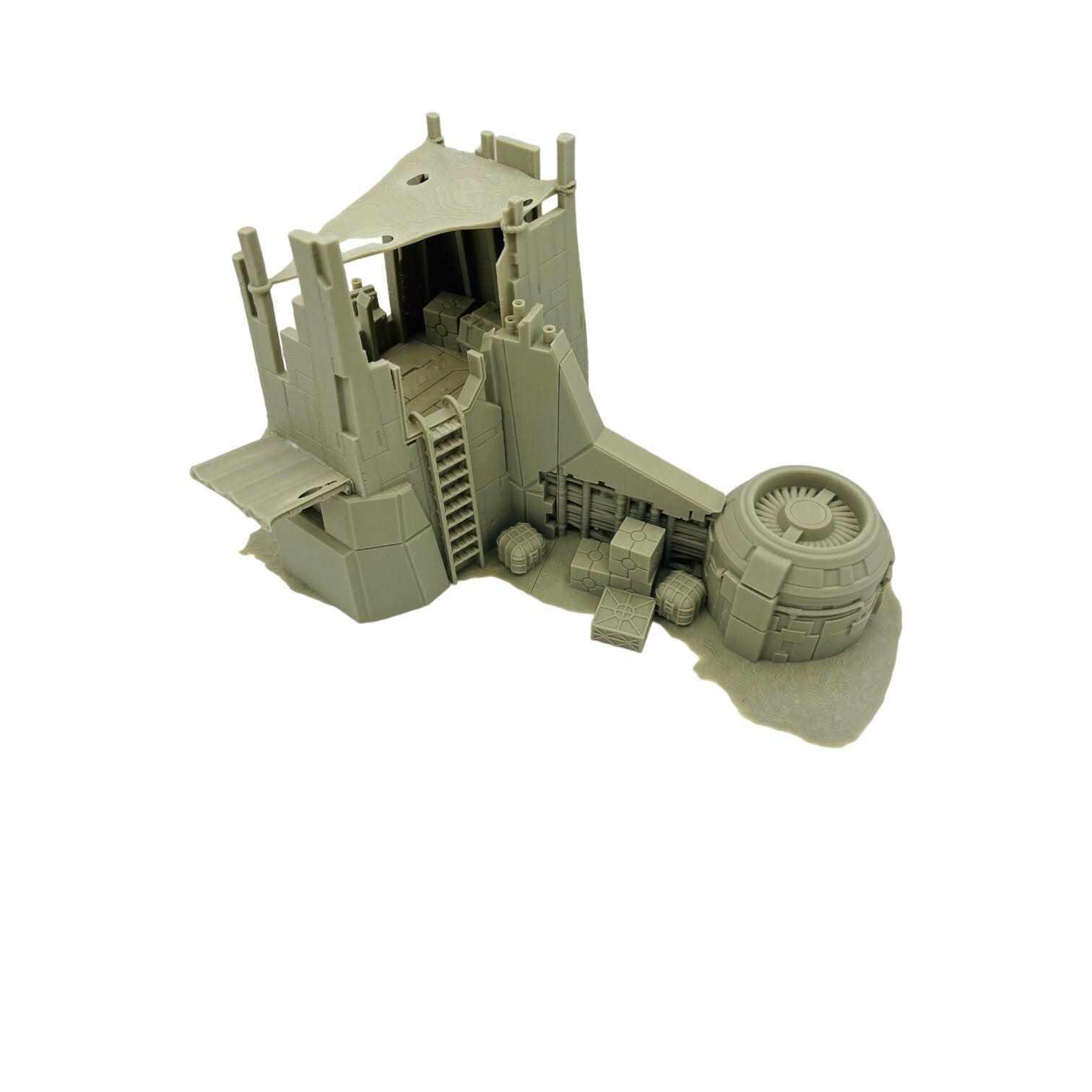 Supply Outpost / Multiverse / A Distant Outpost / Legion and Sci-Fi 3D printed tabletop terrain for wargames / Licensed Printer