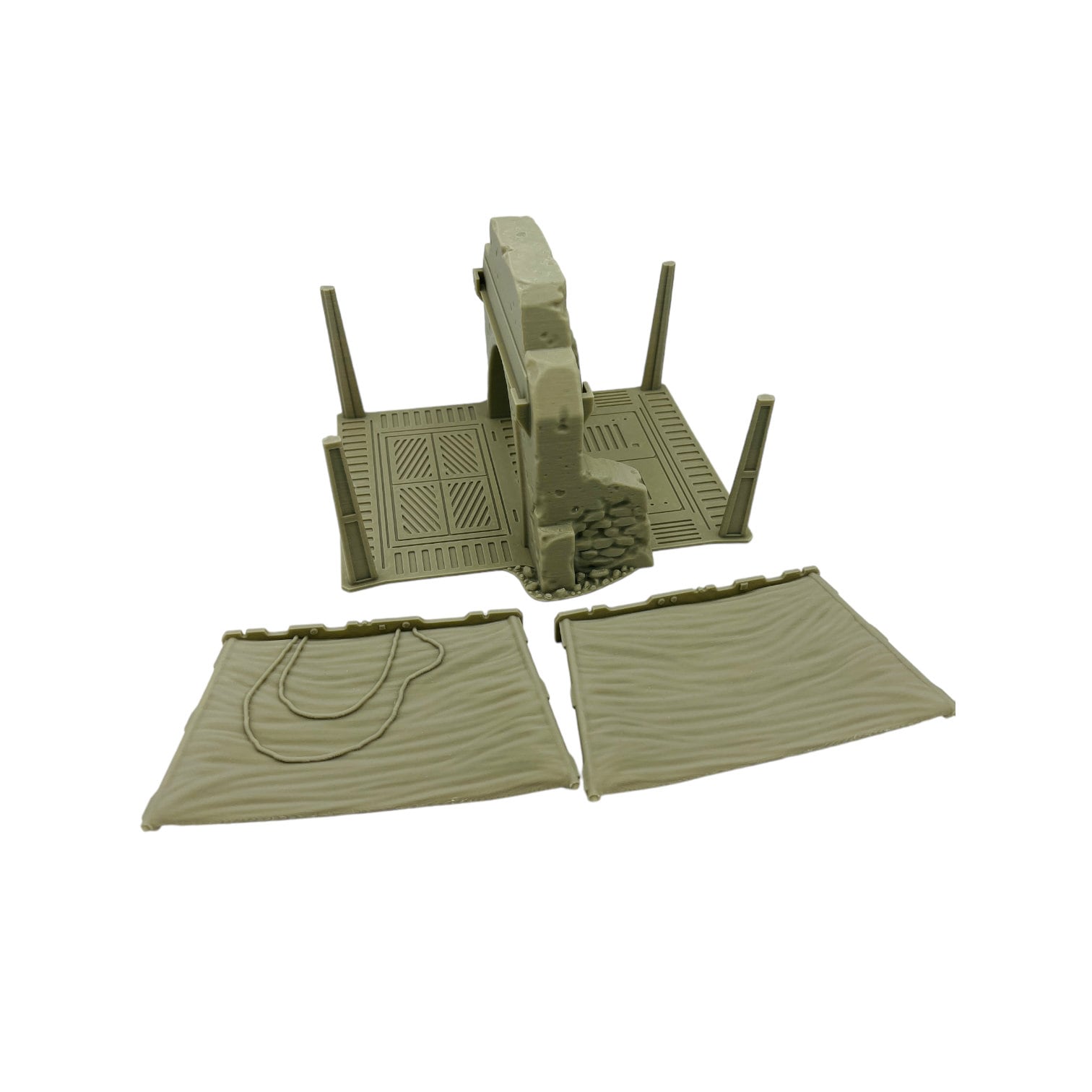 Outpost Market Stall by Jesús Labiano / Legion / 40k / Shatterpoint / Licensed On-Line Printer / Print to Order