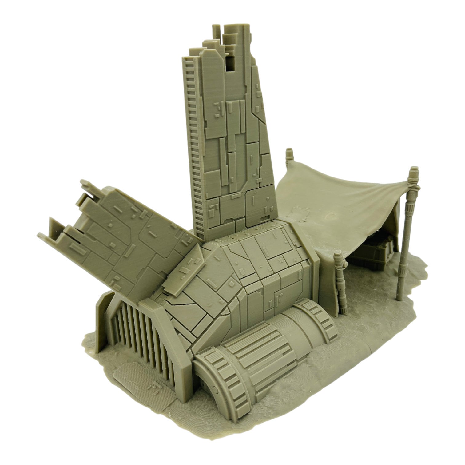 Crash Site Camp Alpha / Multiverse / A Distant Outpost / Legion and Sci-Fi 3D printed tabletop terrain for wargames / Licensed Printer