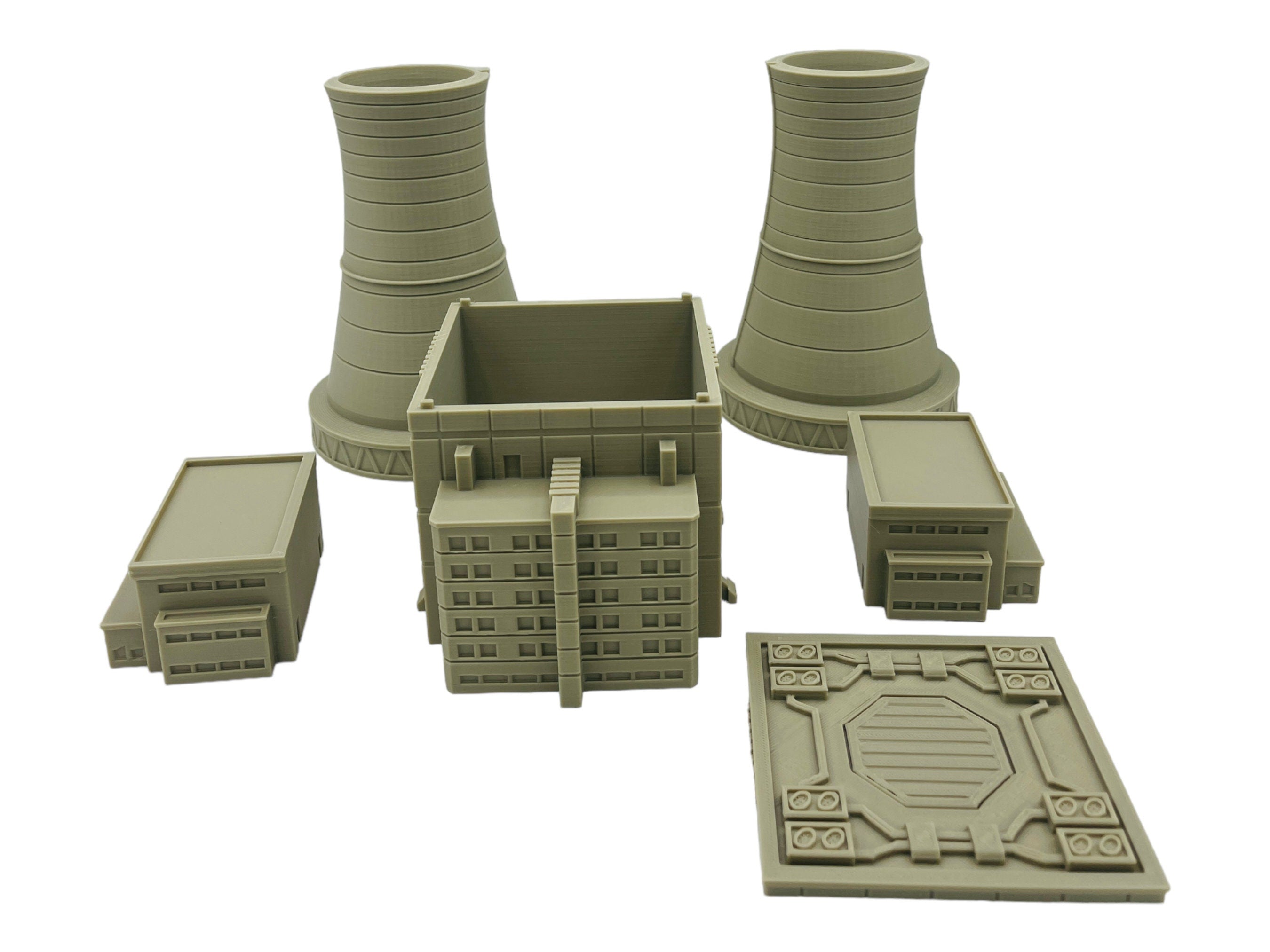 Mecha City Power Plant - Epic Scale Terrain (6mm - 8mm compatible)