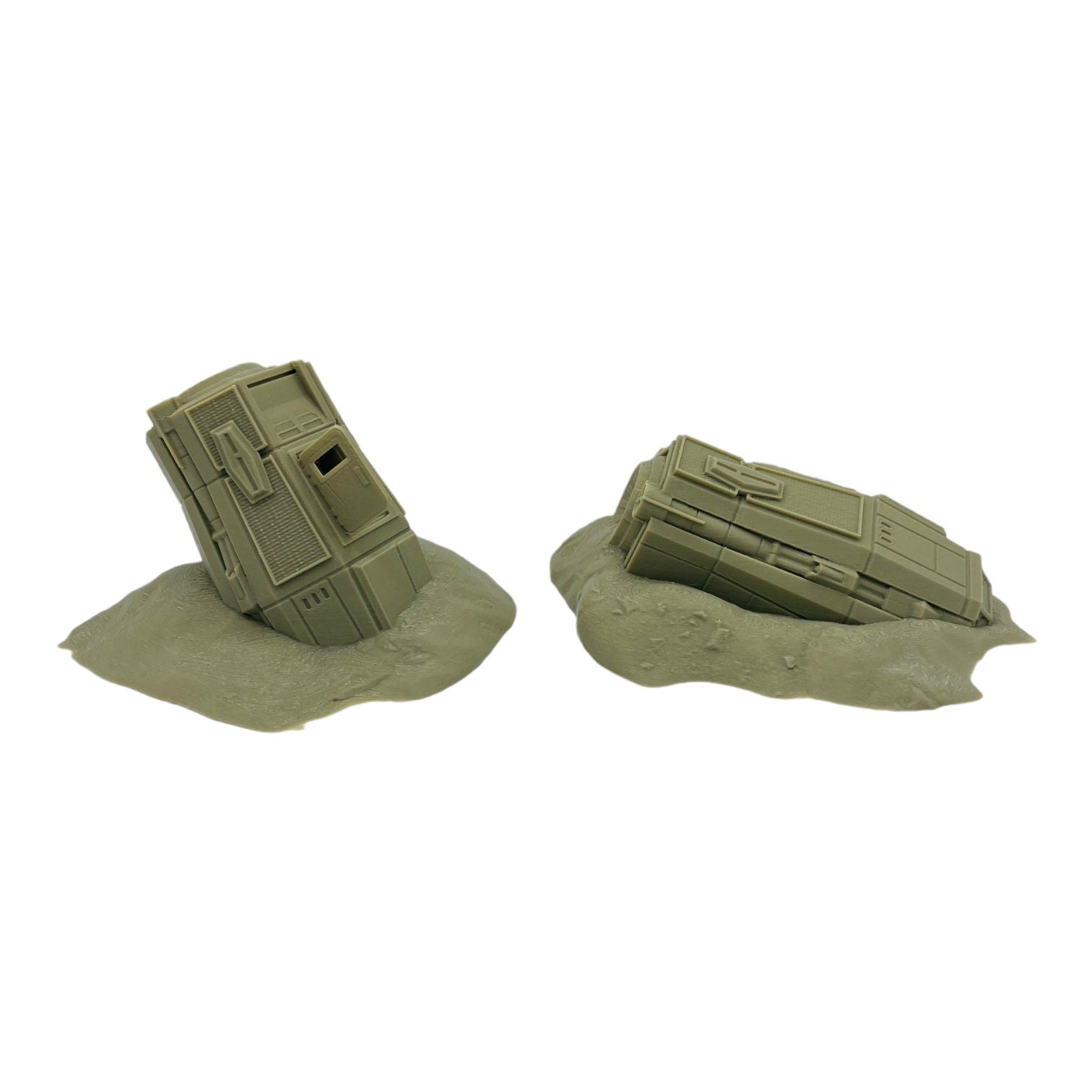 Crashed Escape Pods / Multiverse / A Distant Outpost / Legion and Sci-Fi 3D printed tabletop terrain for wargames / Licensed Printer