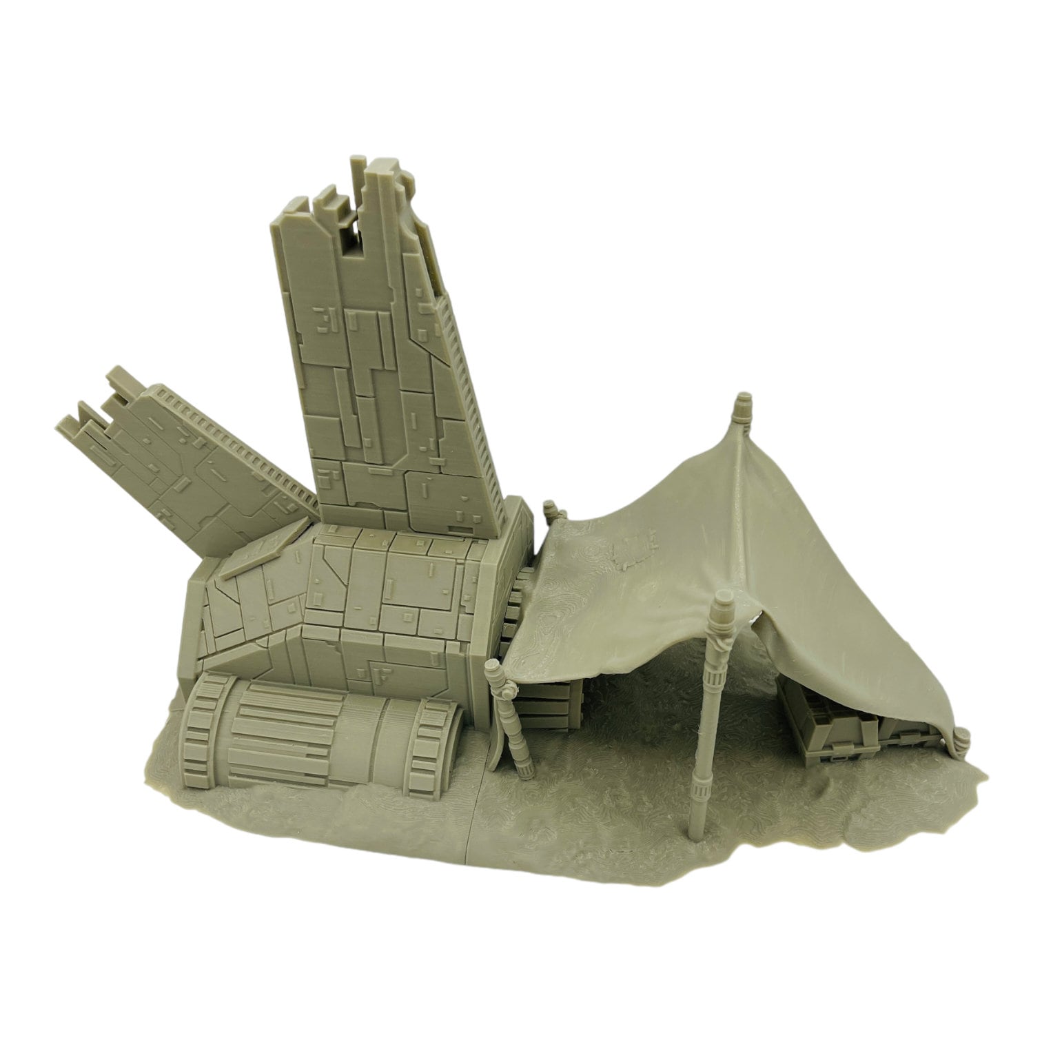 Crash Site Camp Alpha / Multiverse / A Distant Outpost / Legion and Sci-Fi 3D printed tabletop terrain for wargames / Licensed Printer