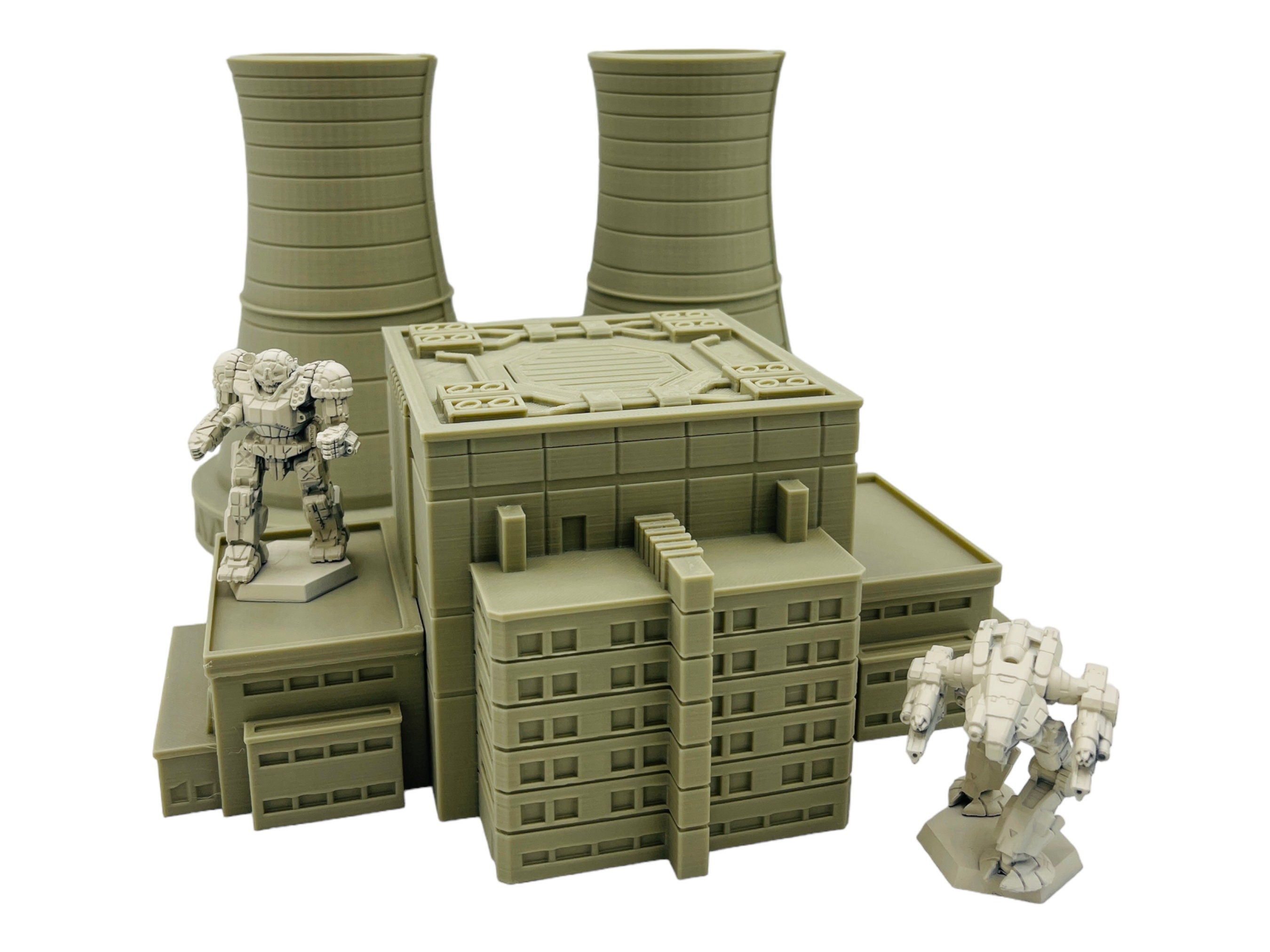 Mecha City Power Plant - Epic Scale Terrain (6mm - 8mm compatible)