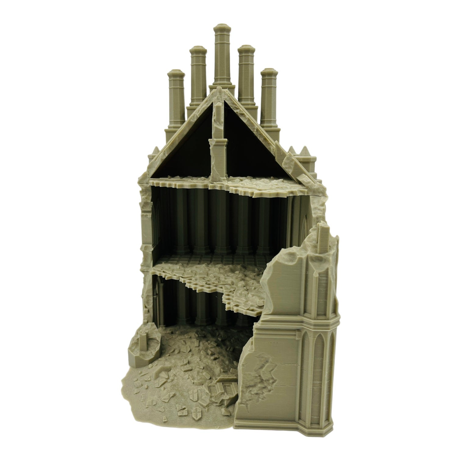 Imperial Industrial Ruins 1 / 40k Terrain / Legion Terrain / Grimdark Tabletop Terrain / Sacrusmundus Licensed Printer