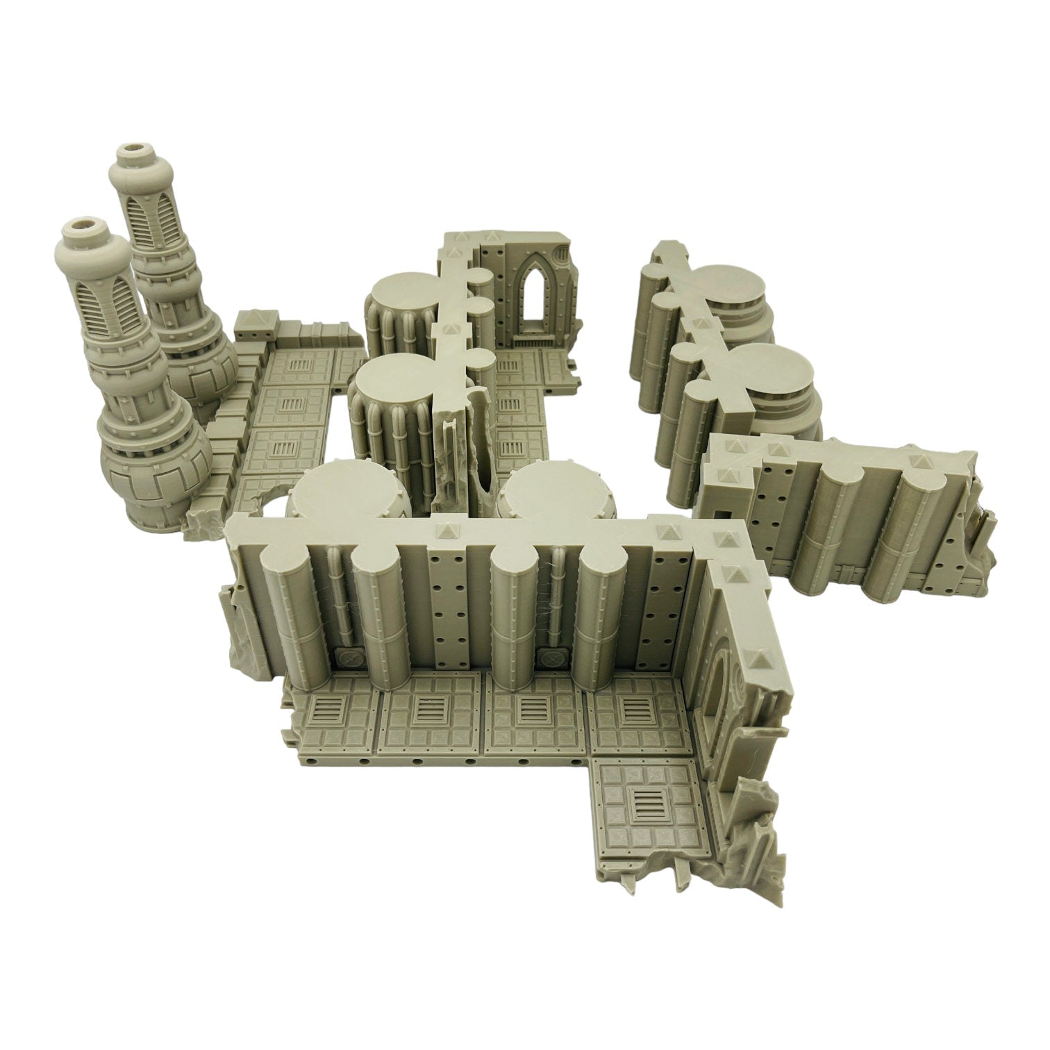 Imperial Industrial Ruins 2 / 40k Terrain / Legion Terrain / Grimdark Tabletop Terrain / Sacrusmundus Licensed Printer