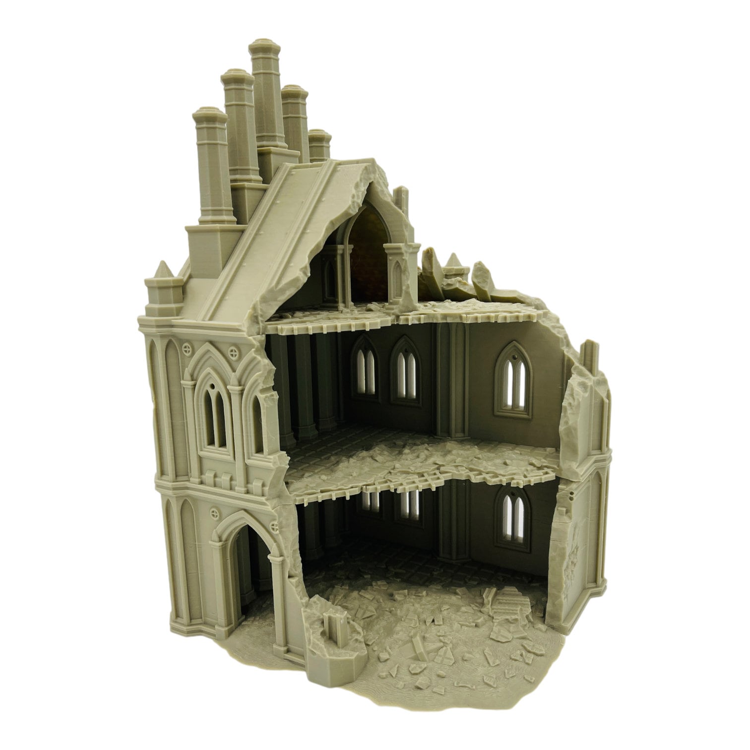 Imperial Industrial Ruins 1 / 40k Terrain / Legion Terrain / Grimdark Tabletop Terrain / Sacrusmundus Licensed Printer