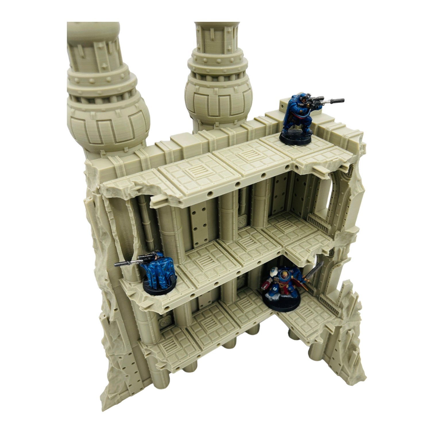 Imperial Industrial Ruins 2 / 40k Terrain / Legion Terrain / Grimdark Tabletop Terrain / Sacrusmundus Licensed Printer