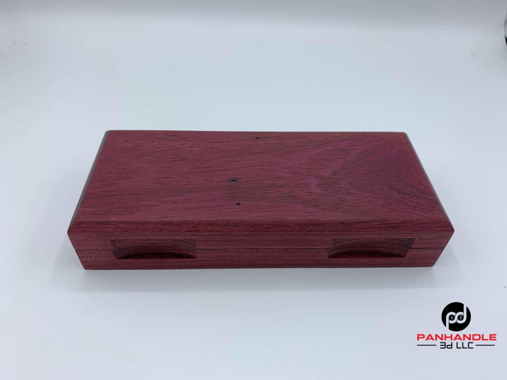 Purple Heart Hardwood Dice Box - Uncommon Wood Class - EDC -