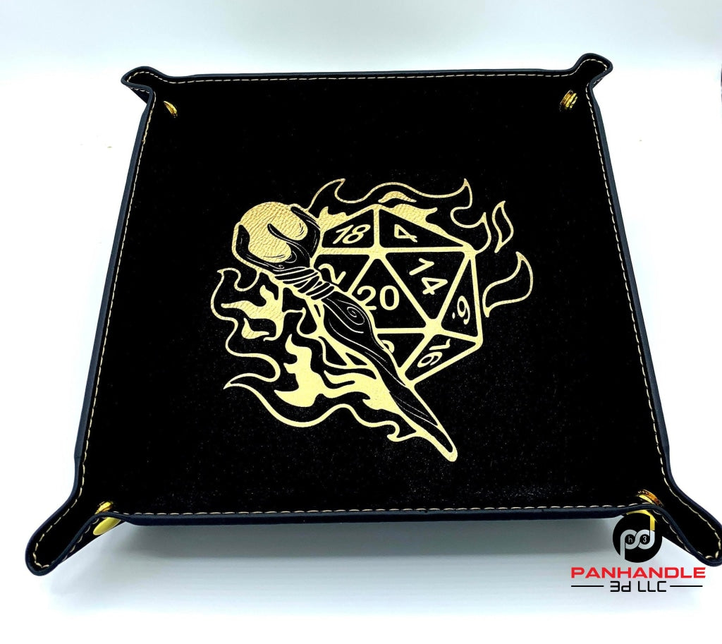 RPG Laser Engraved RPG Snap Up Dice Tray - Multiple Color