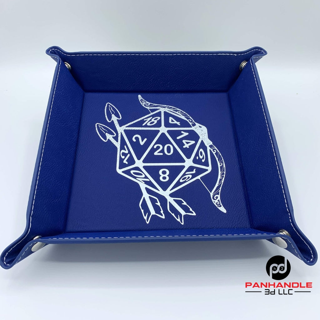 RPG Laser Engraved RPG Snap Up Dice Tray - Multiple Color