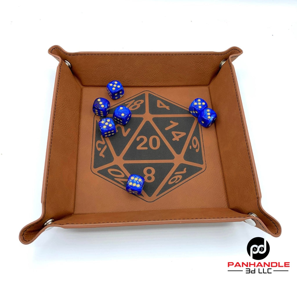 RPG Laser Engraved RPG Snap Up Dice Tray - Multiple Color
