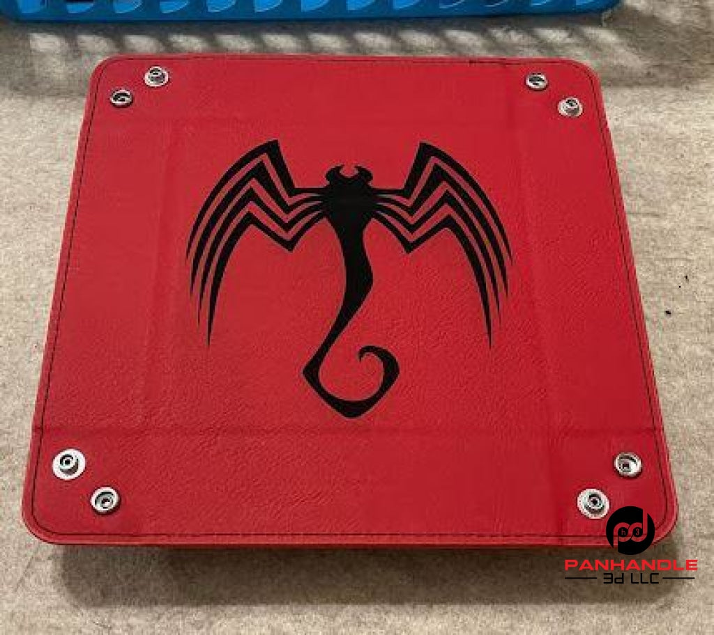 Rpg Laser Engraved Snap Up Dice Tray - Multiple Color And Engraving Options Ships For Free Red /