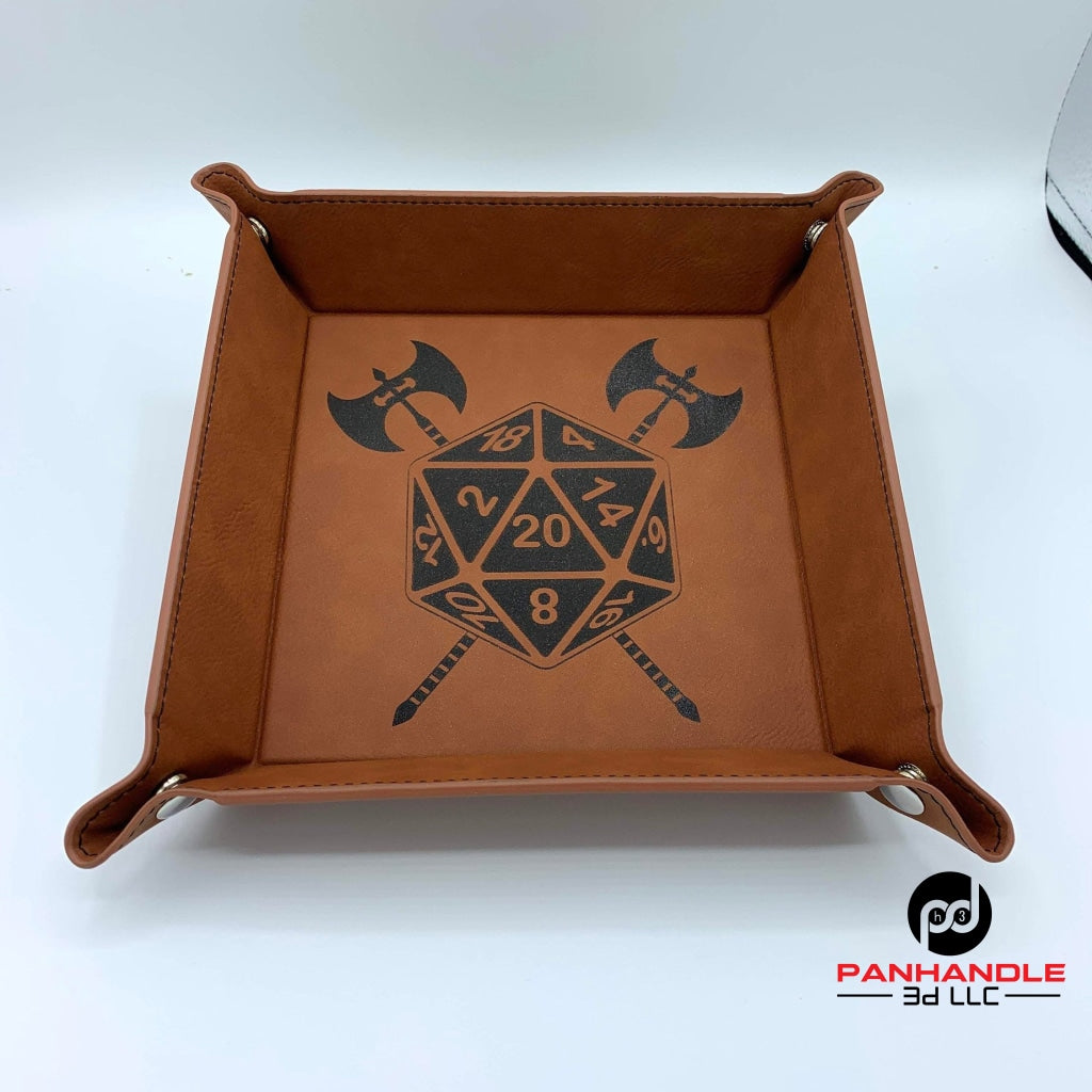 RPG Laser Engraved RPG Snap Up Dice Tray - Multiple Color