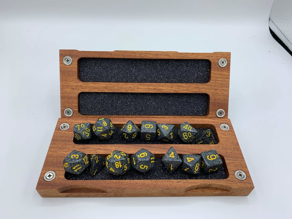 Striped Sapele Hardwood Dice Box - Common Wood Class - EDC -