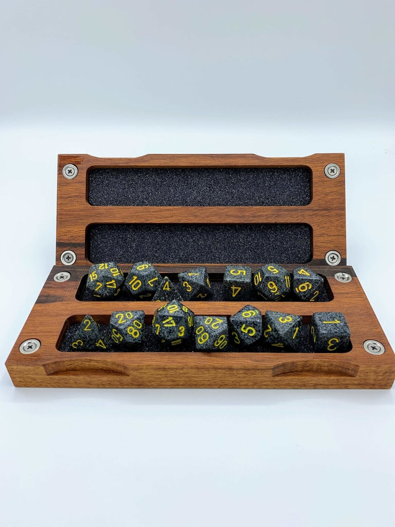 Tigerwood Hardwood Dice Box - Rare Wood Class - EDC - PH3D -