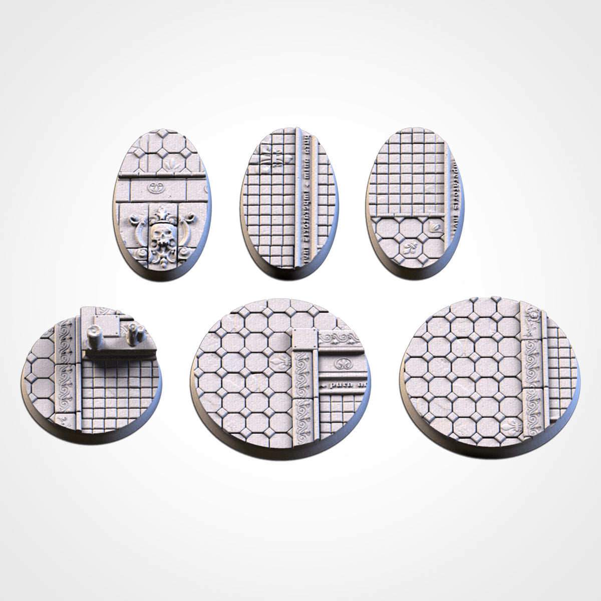 Royal Palace Miniature Bases – 25mm 28mm 32mm 40mm 50mm 60mm and Larger Fantasy Scenic Resin Bases for Tabletop Wargaming & RPG
