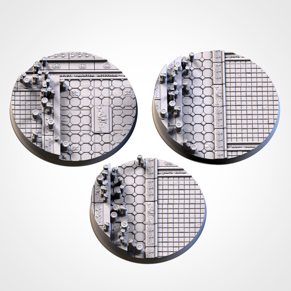 Royal Palace Miniature Bases – 25mm 28mm 32mm 40mm 50mm 60mm and Larger Fantasy Scenic Resin Bases for Tabletop Wargaming & RPG