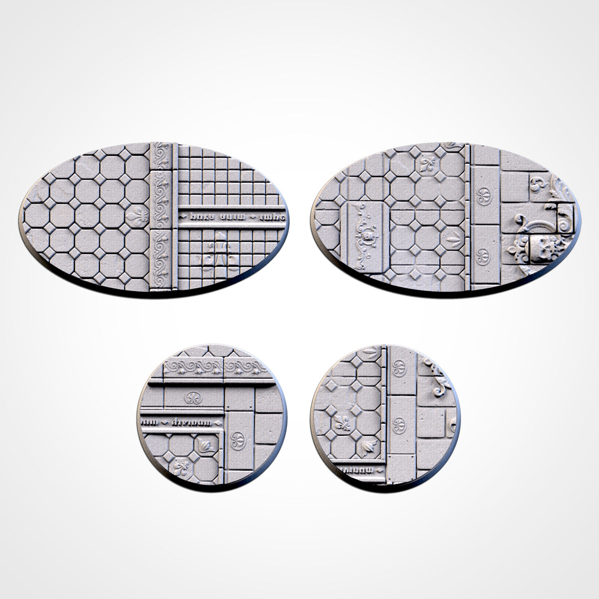 Royal Palace Miniature Bases – 25mm 28mm 32mm 40mm 50mm 60mm and Larger Fantasy Scenic Resin Bases for Tabletop Wargaming & RPG