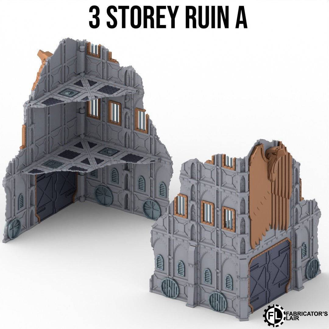 Fortified Bastion Terrain System – Foldable Tabletop Battlefield Scenery