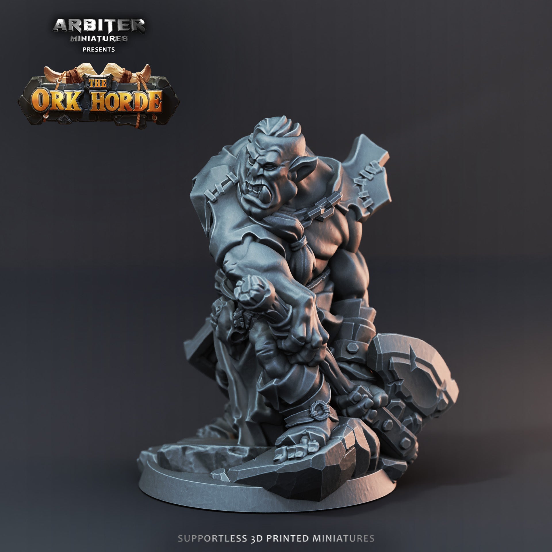 Ork Axe 1 - Resin Printed Miniature - The Ork Horde