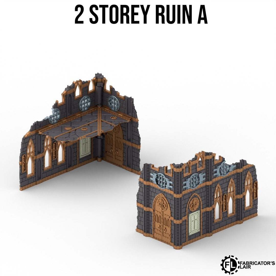 Sanctuary Stronghold Terrain System – Foldable Tabletop Battlefield Scenery