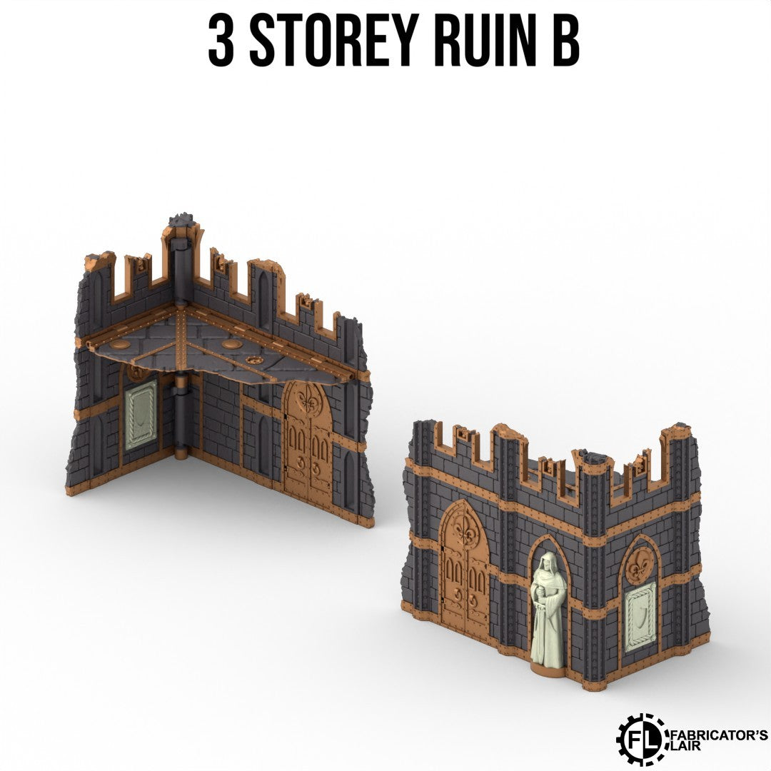 Sanctuary Stronghold Terrain System – Foldable Tabletop Battlefield Scenery