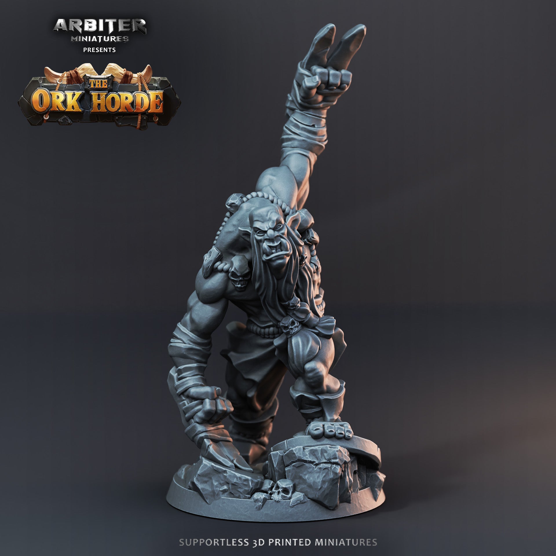 Ork Berserker 1 - Resin Printed Miniature - The Ork Horde