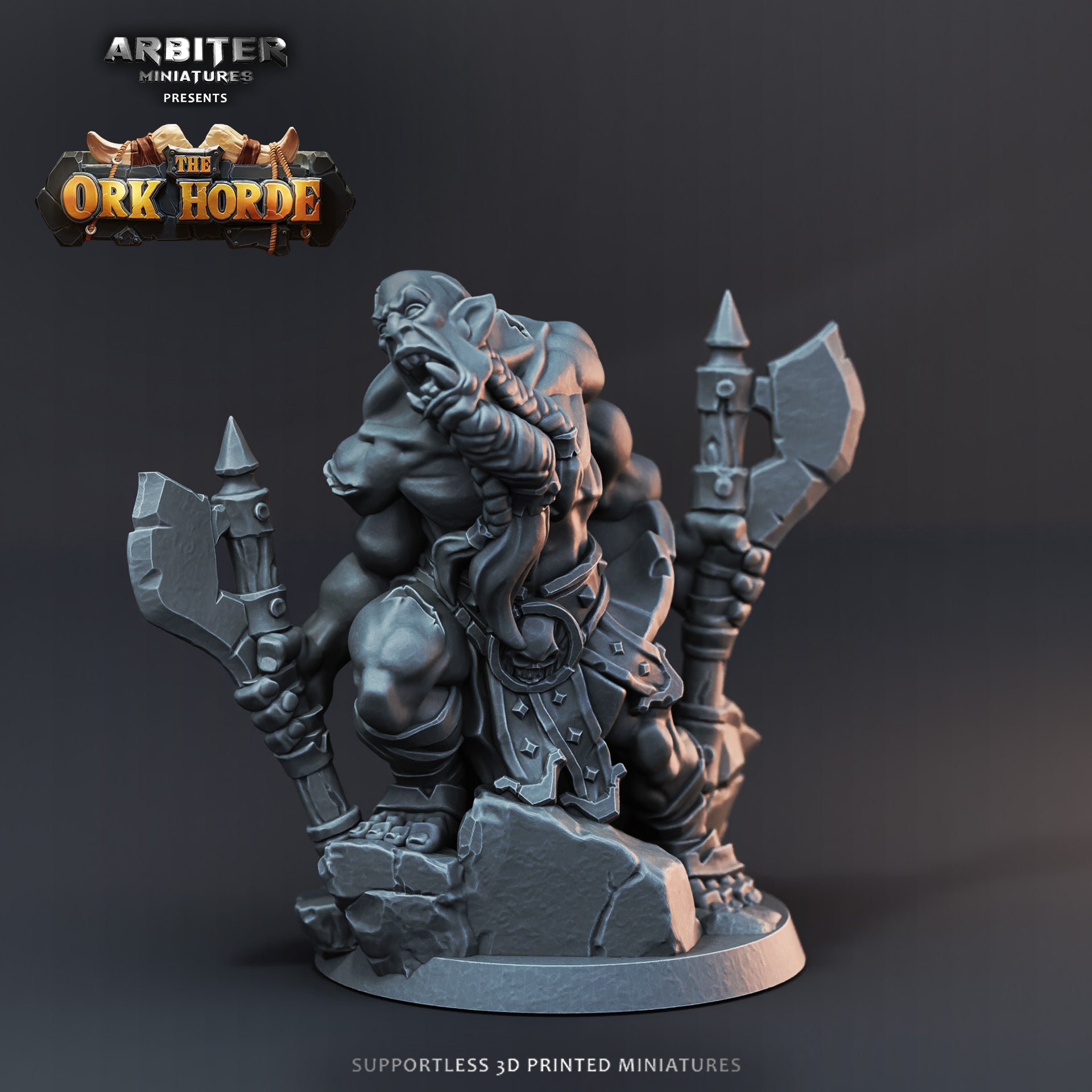 Ork Blood Rager 1 - Resin Printed Miniature - The Ork Horde