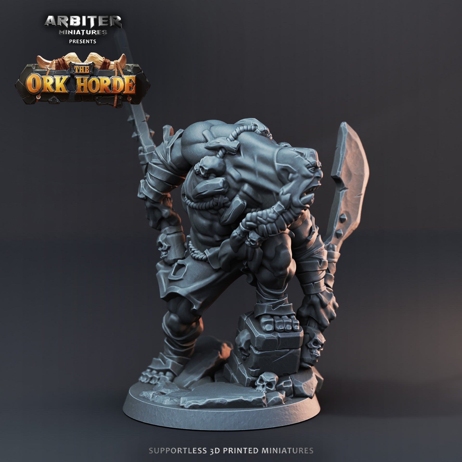 Ork Blood Rager 2 - Resin Printed Miniature - The Ork Horde